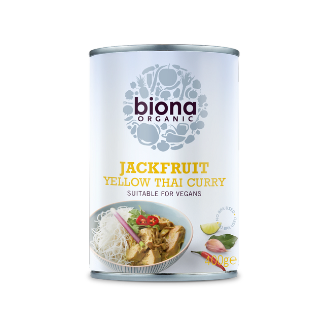 BIONA Organic Yellow Thai Curry Jackfruit in Can 400g - Longdan Online Supermarket
