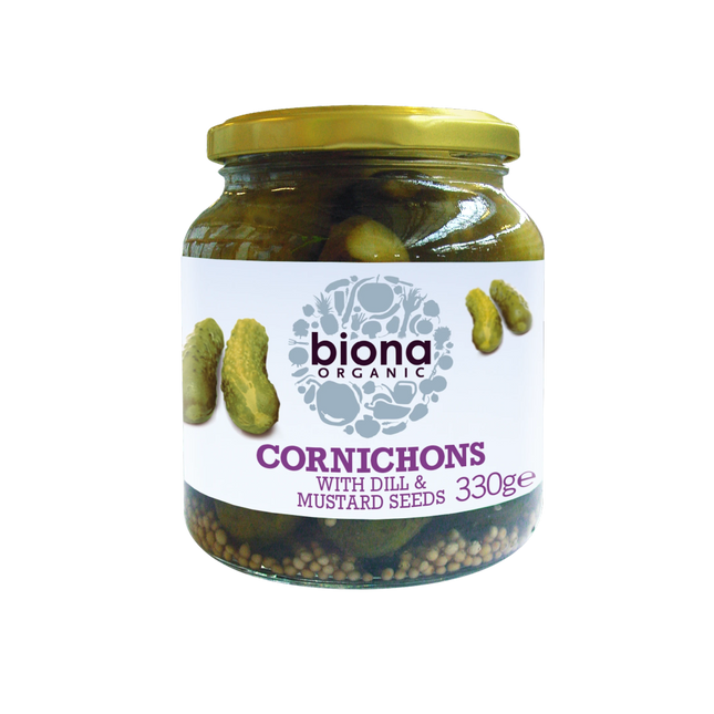 BIONA Organic Cornichons 330g - Longdan Online Supermarket