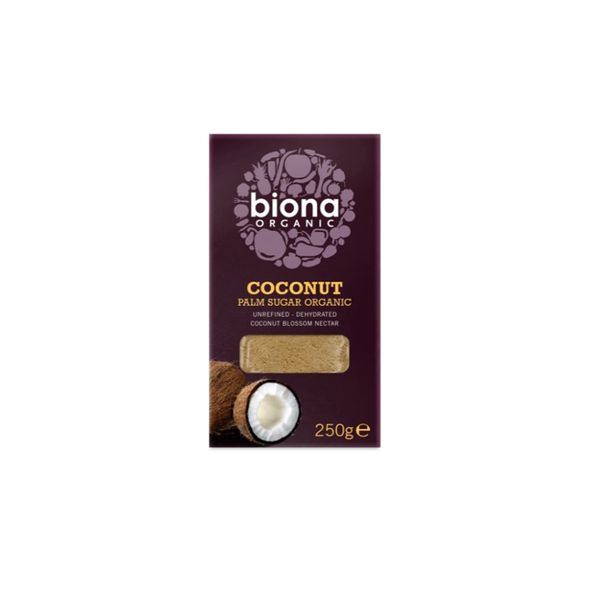 BIONA Organic Coconut Palm Sugar - Unrefined 250g - Longdan Online Supermarket