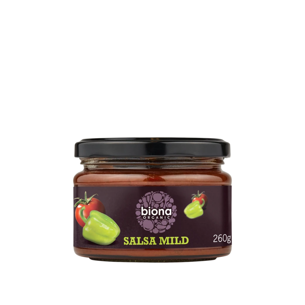 BIONA Organic Salsa Dip Sauce - Mild - Vegan 260g - Longdan Online Supermarket