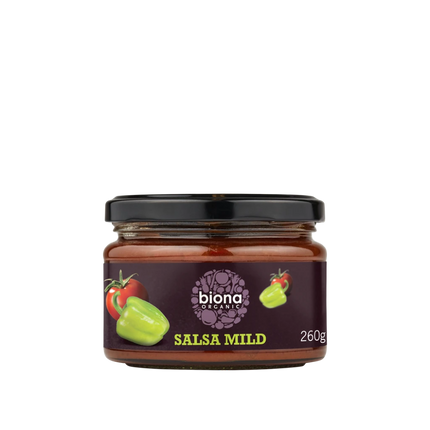 BIONA Organic Salsa Dip Sauce - Mild - Vegan 260g - Longdan Online Supermarket