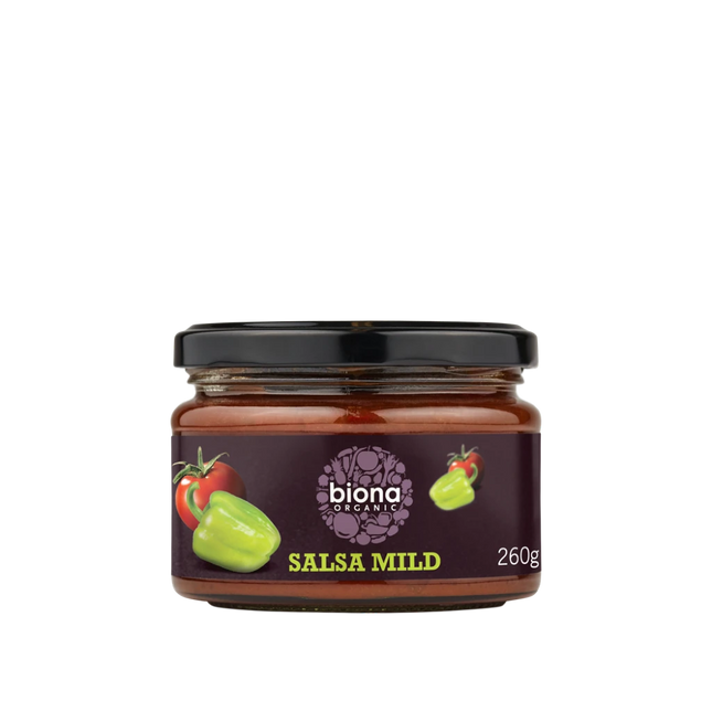BIONA Organic Salsa Dip Sauce - Mild - Vegan 260g - Longdan Online Supermarket