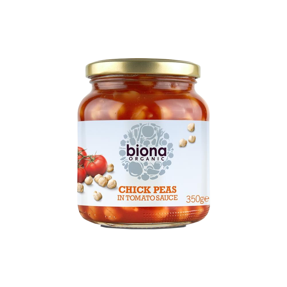 BIONA Organic Chick Peas in Tomato Sauce 350g - Longdan Online Supermarket