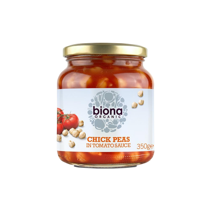 BIONA Organic Chick Peas in Tomato Sauce 350g - Longdan Online Supermarket