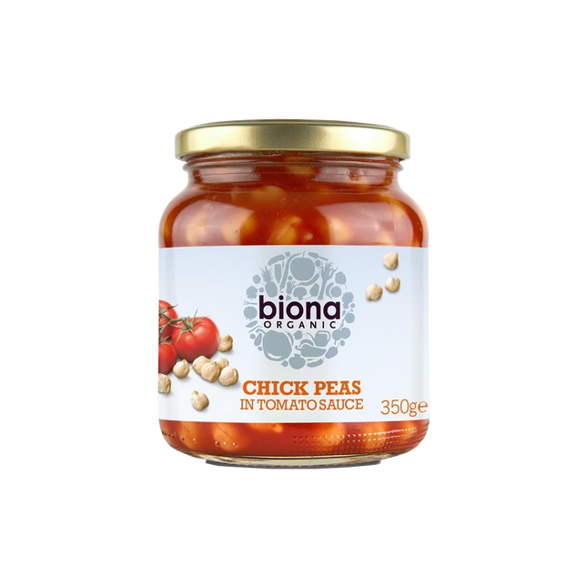 BIONA Organic Chick Peas in Tomato Sauce 350g - Longdan Online Supermarket