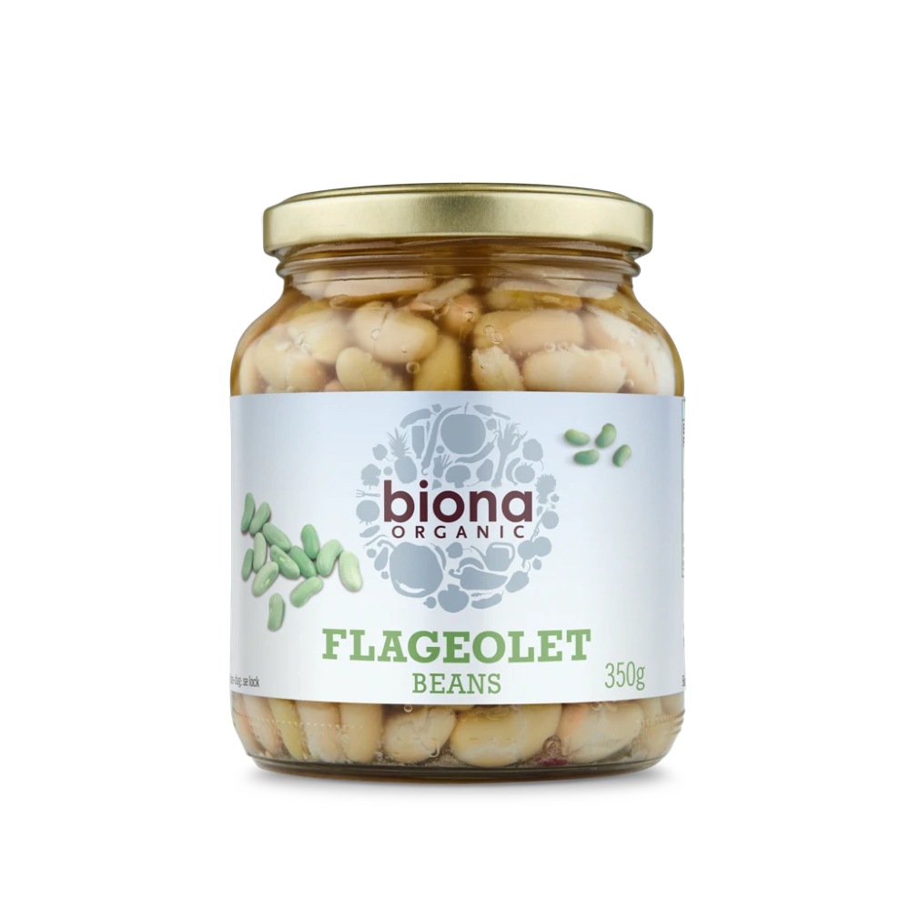 BIONA Organic Flageolet Beans in Glass jars 350g - Longdan Online Supermarket