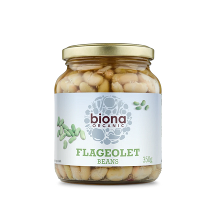 BIONA Organic Flageolet Beans in Glass jars 350g - Longdan Online Supermarket