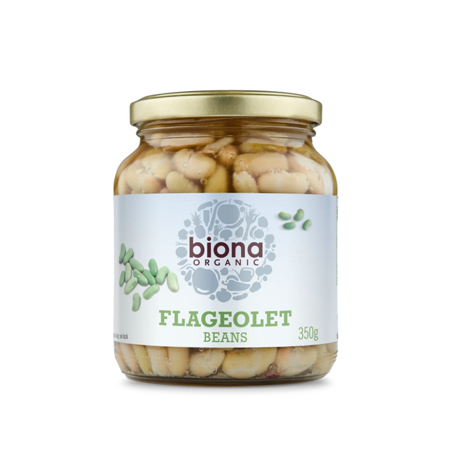 BIONA Organic Flageolet Beans in Glass jars 350g - Longdan Online Supermarket