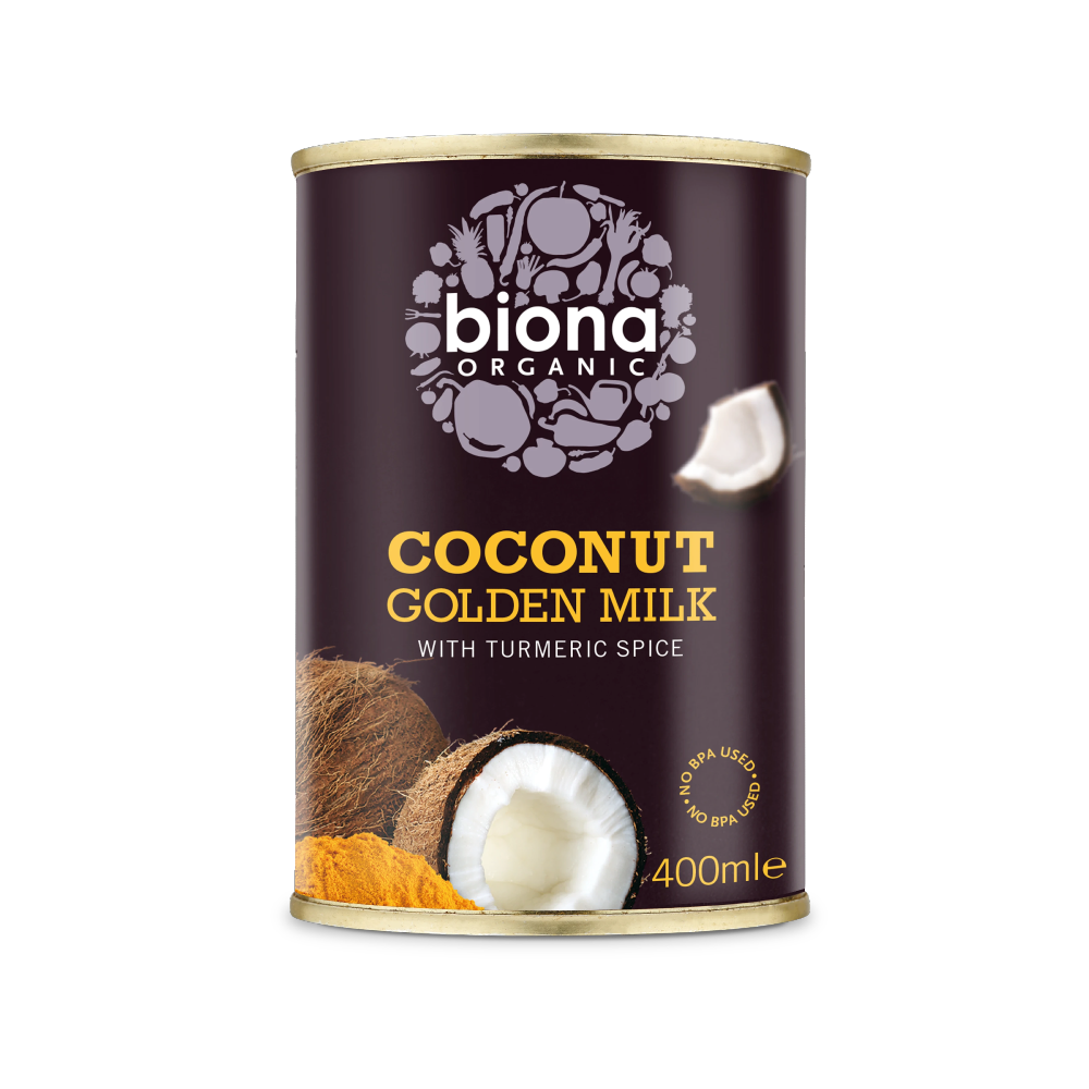 BIONA Organic Golden Coconut Milk w/ Turmeric 400ml - Longdan Online Supermarket