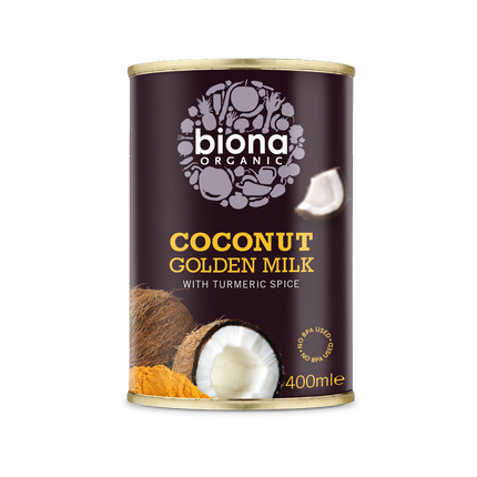 BIONA Organic Golden Coconut Milk w/ Turmeric 400ml - Longdan Online Supermarket