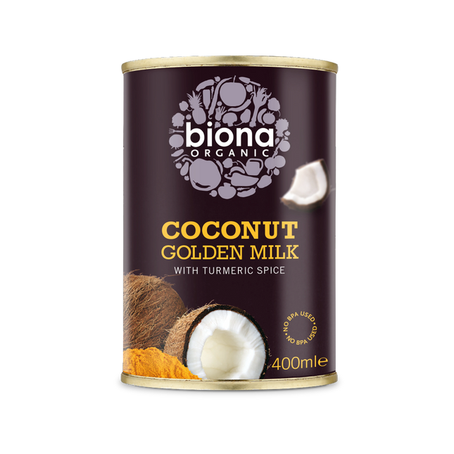 BIONA Organic Golden Coconut Milk w/ Turmeric 400ml - Longdan Online Supermarket