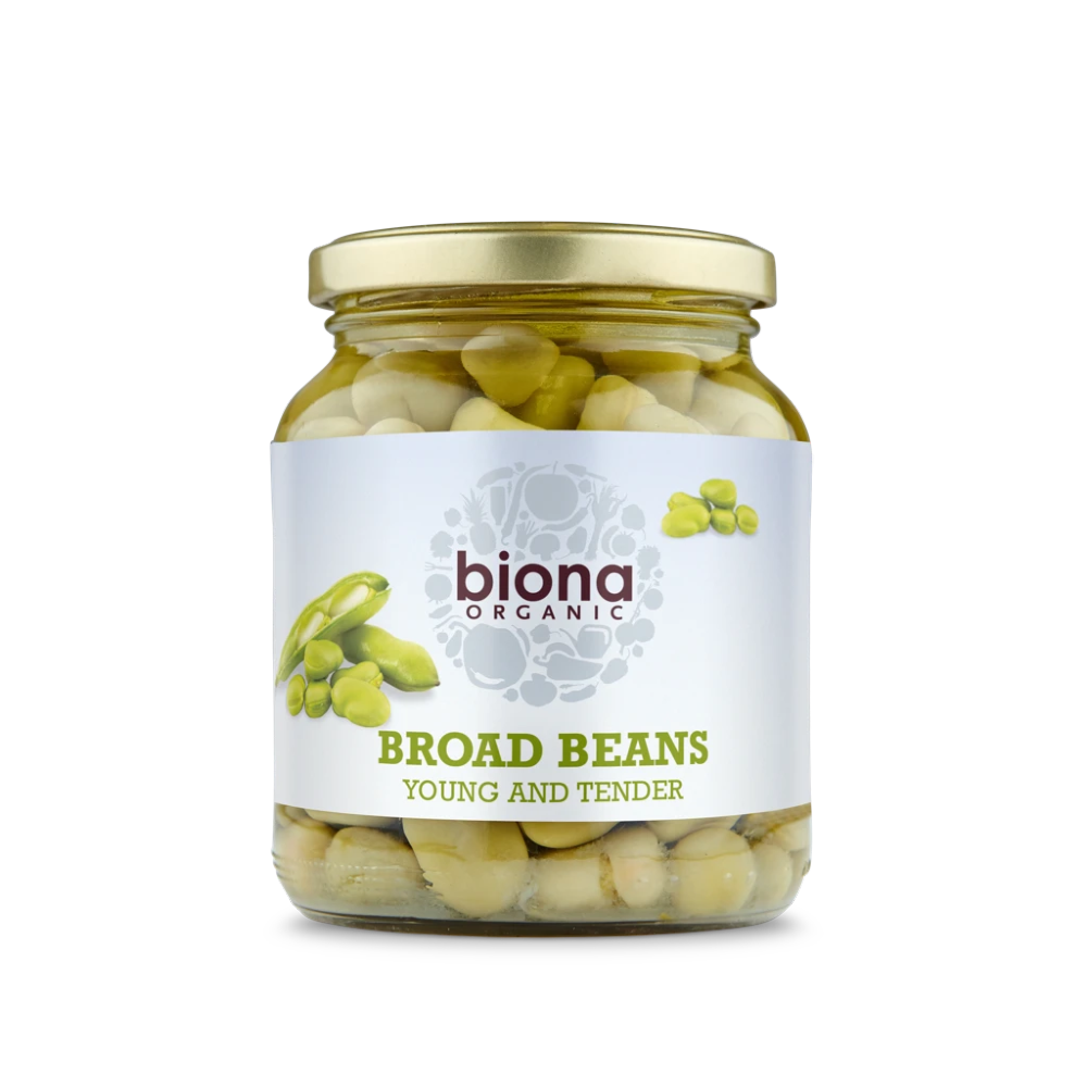 BIONA Organic Broad Beans in Glass jars 350g - Longdan Online Supermarket