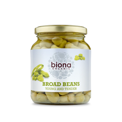 BIONA Organic Broad Beans in Glass jars 350g - Longdan Online Supermarket