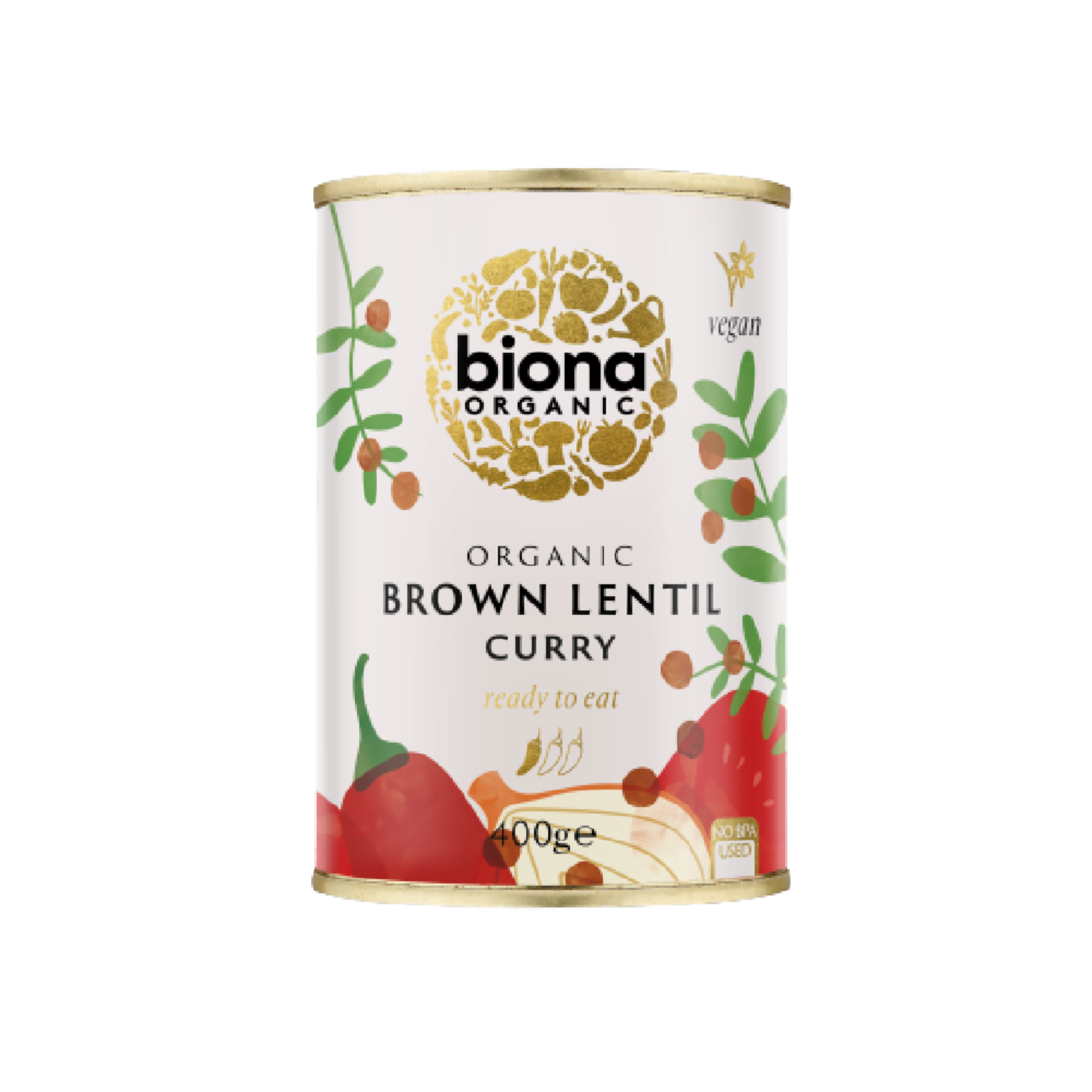 BIONA ORG Brown Lentil Curry - no BPA 400g (Case 6)