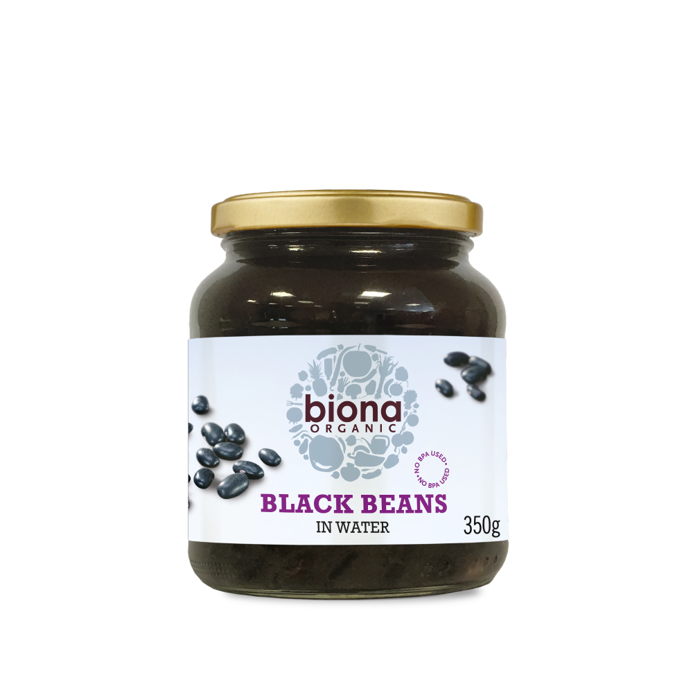 BIONA Organic Black Beans in Glass Jars 350g - Longdan Online Supermarket