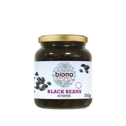 BIONA Organic Black Beans in Glass Jars 350g - Longdan Online Supermarket