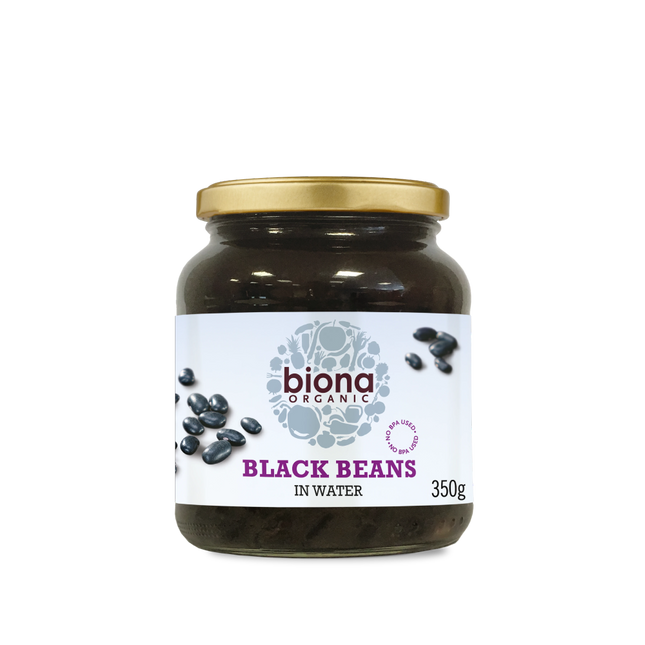 BIONA Organic Black Beans in Glass Jars 350g - Longdan Online Supermarket