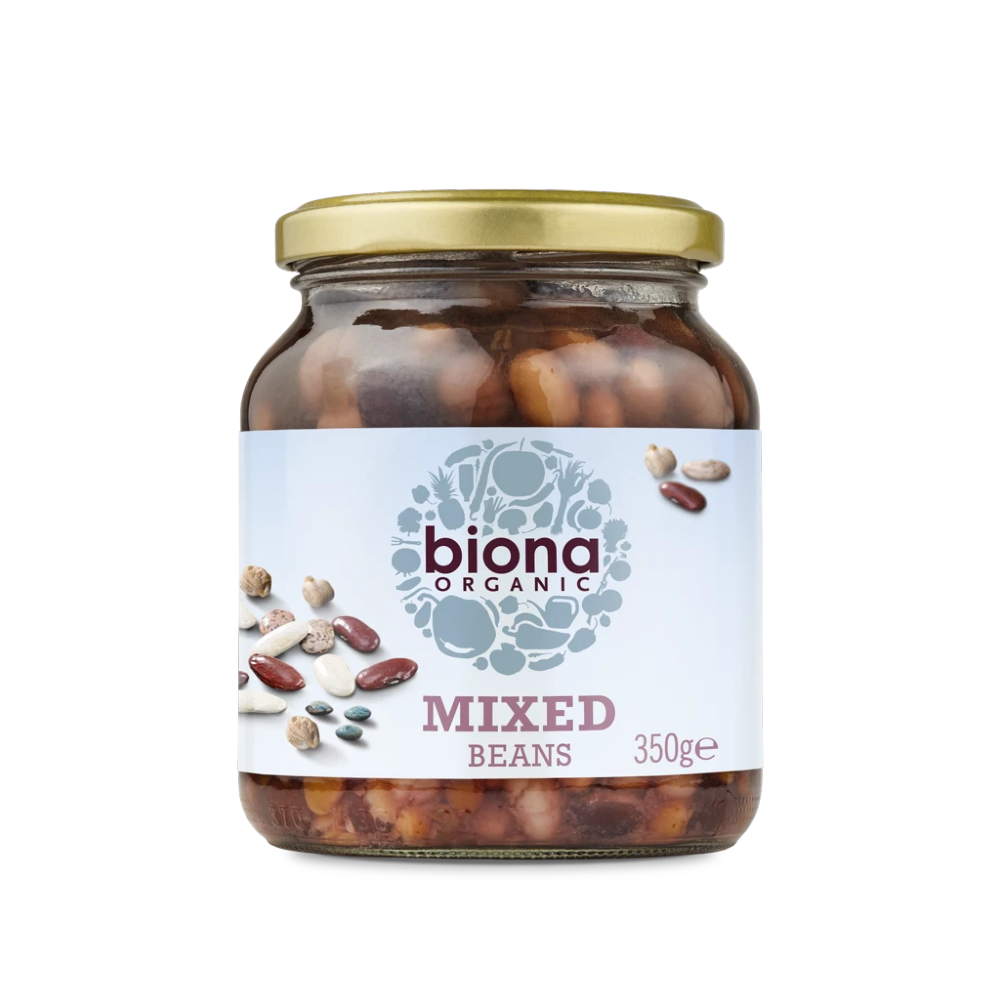 BIONA Organic Mixed Beans in Glass jars 350g - Longdan Online Supermarket
