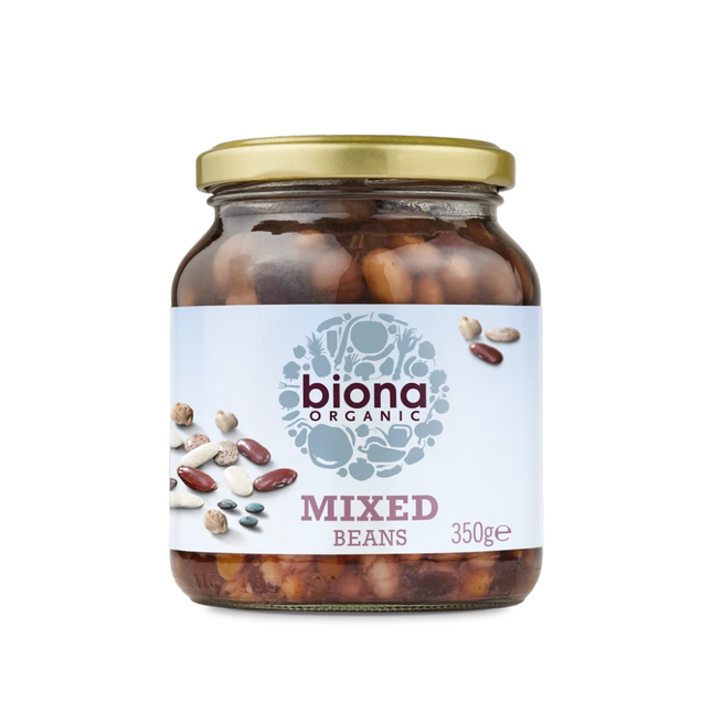 BIONA Organic Mixed Beans in Glass jars 350g - Longdan Online Supermarket