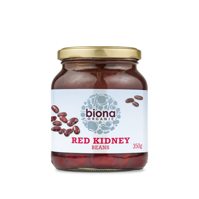 BIONA Organic Red Kidney Beans in Glass jars 350g - Longdan Online Supermarket