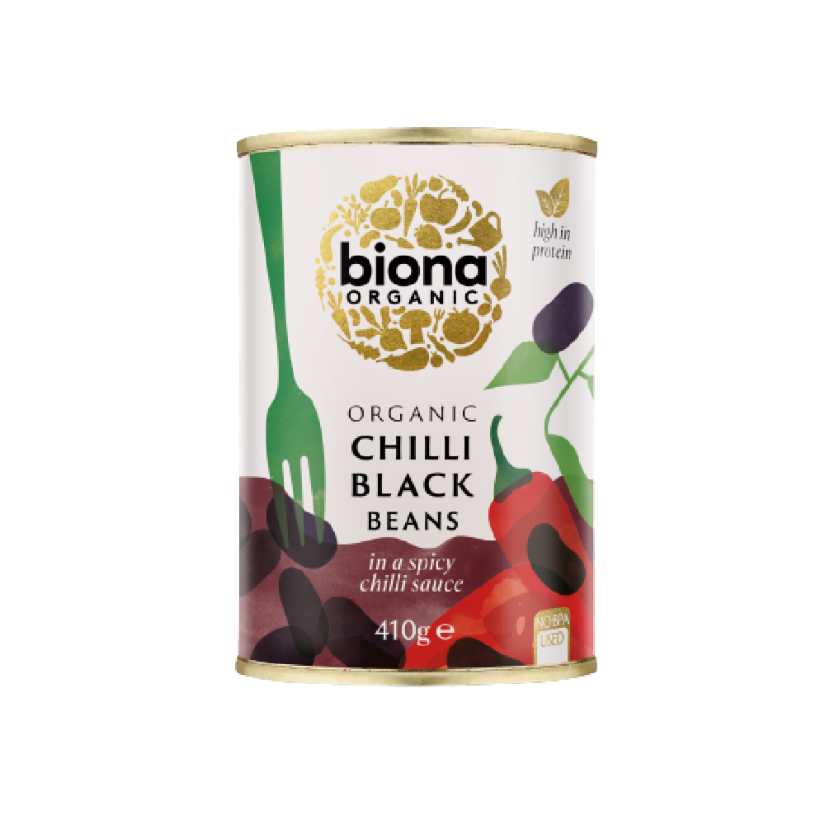 BIONA ORG Black Bean Chilli - no BPA 410g (Case 6)
