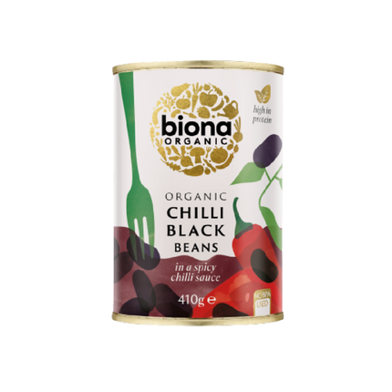 BIONA ORG Black Bean Chilli - no BPA 410g (Case 6)