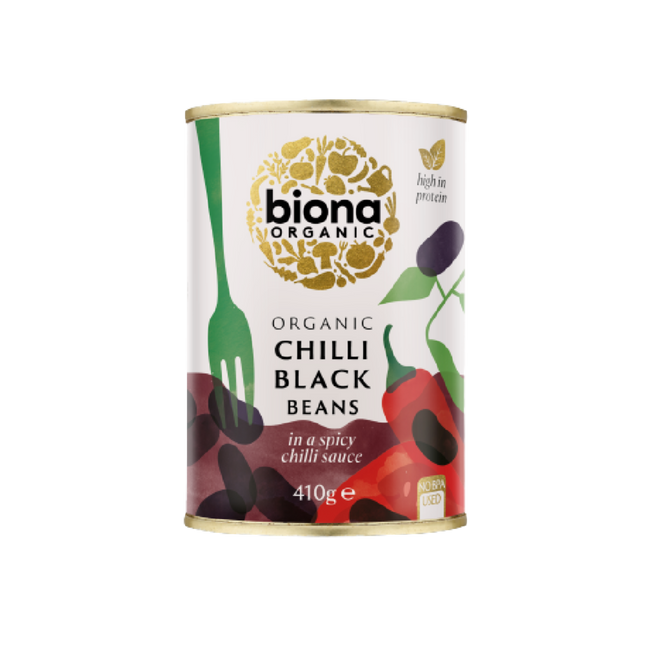 BIONA ORG Black Bean Chilli - no BPA 410g (Case 6)