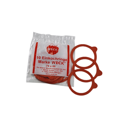WECK Display Rubber Seal (Round Rim: 80mm - Set of 10PCS) - Longdan Online Supermarket