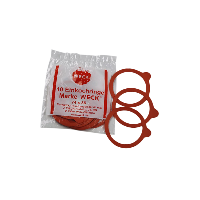 WECK Display Rubber Seal (Round Rim: 80mm - Set of 10PCS) - Longdan Online Supermarket