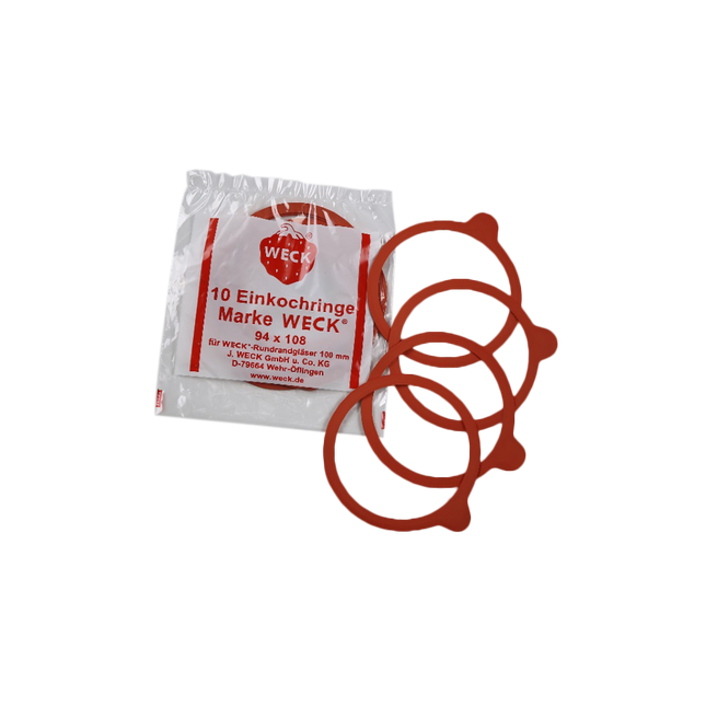 WECK Display Rubber Seal (Round Rim: 100mm - Set of 10PCS) - Longdan Online Supermarket