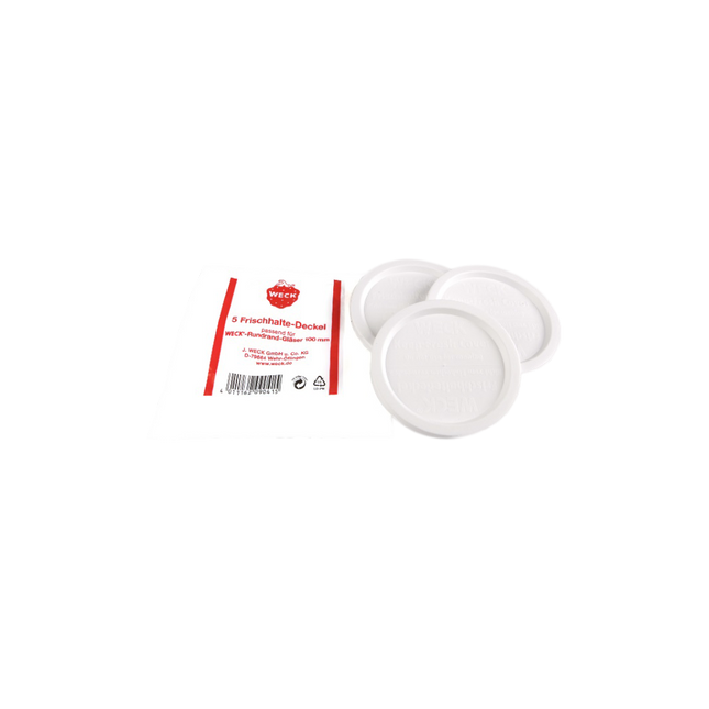 WECK Keep Fresh Cover (Round Rim: 100mm - Set of 5PCS) - Longdan Online Supermarket