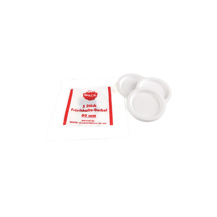WECK Keep Fresh Cover (Round Rim: 80mm - Set of 5PCS) - Longdan Online Supermarket