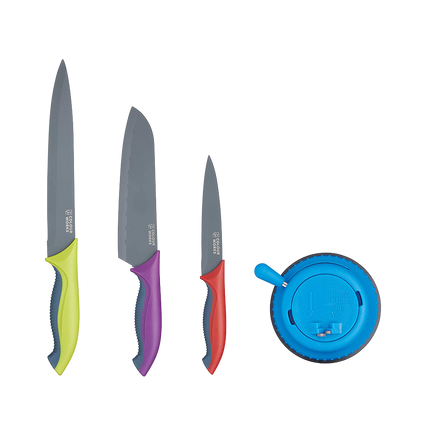 Colourworks Knife Set 4 Pieces With Sharpener - Longdan Official Online Store