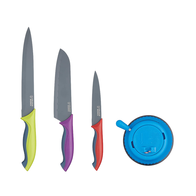 Colourworks Knife Set 4 Pieces With Sharpener - Longdan Official Online Store