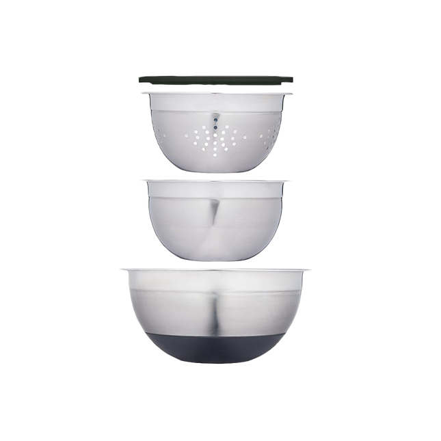 Master Class Nesting Bowls With Colander 3Pc - Longdan Official Online Store