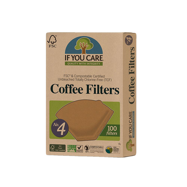If You Care FSC Certified No. 4 Coffee Filters 100pcs - Longdan Online Supermarket