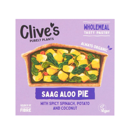 CLIVE'S Saag Aloo Curry Pie 250g (Frozen) - Longdan Official