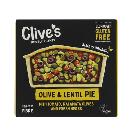CLIVE'S Gluten Free Lentil & Olive Pie 250g (Frozen) - Longdan Official