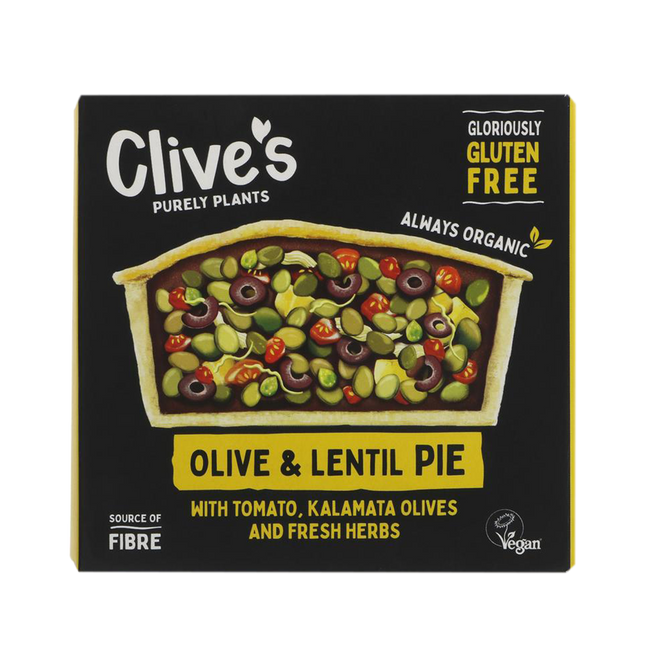 CLIVE'S Gluten Free Lentil & Olive Pie 250g (Frozen) - Longdan Official
