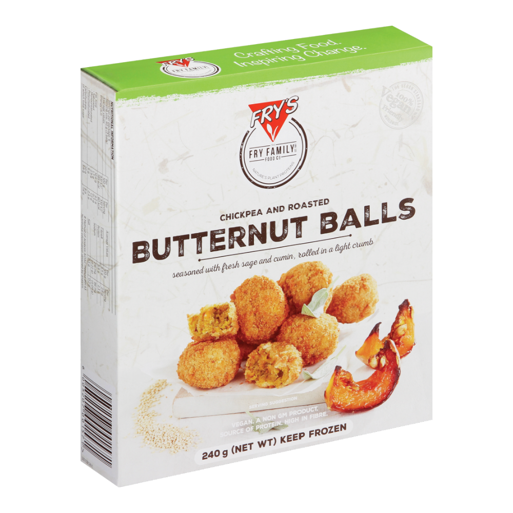 FRYS Chickpea & Roasted Butternut Balls 240g (Frozen) - Longdan Online Supermarket