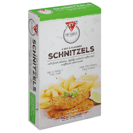 FRYS 4 Soy and Flaxseed Schnitzels 320g (Frozen) - Longdan Online Supermarket
