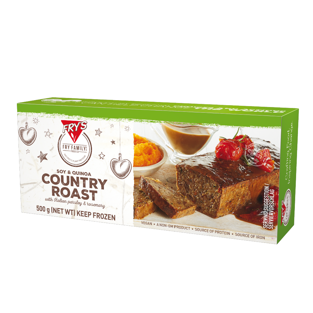 FRYS Soy & Quinoa Country Roast 500g (Frozen) - Longdan Online Supermarket
