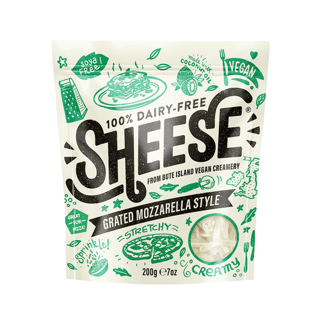BUTE ISLAND FOODS Grated Mozzarella Style 200g - Longdan Official