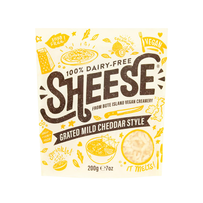 BUTE ISLAND FOODS Grated Mild Cheddar Style 200g - Longdan Official