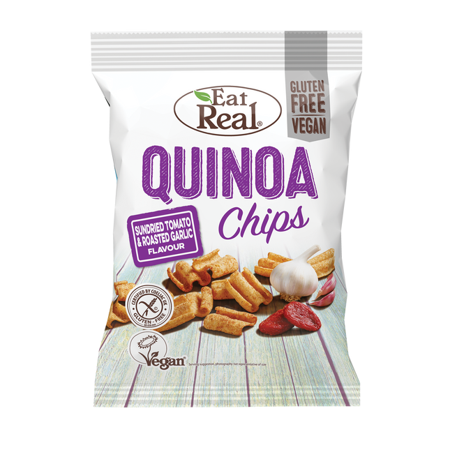 EAT REAL Quinoa Tomato & Garlic Chips 30g - Longdan Online Supermarket