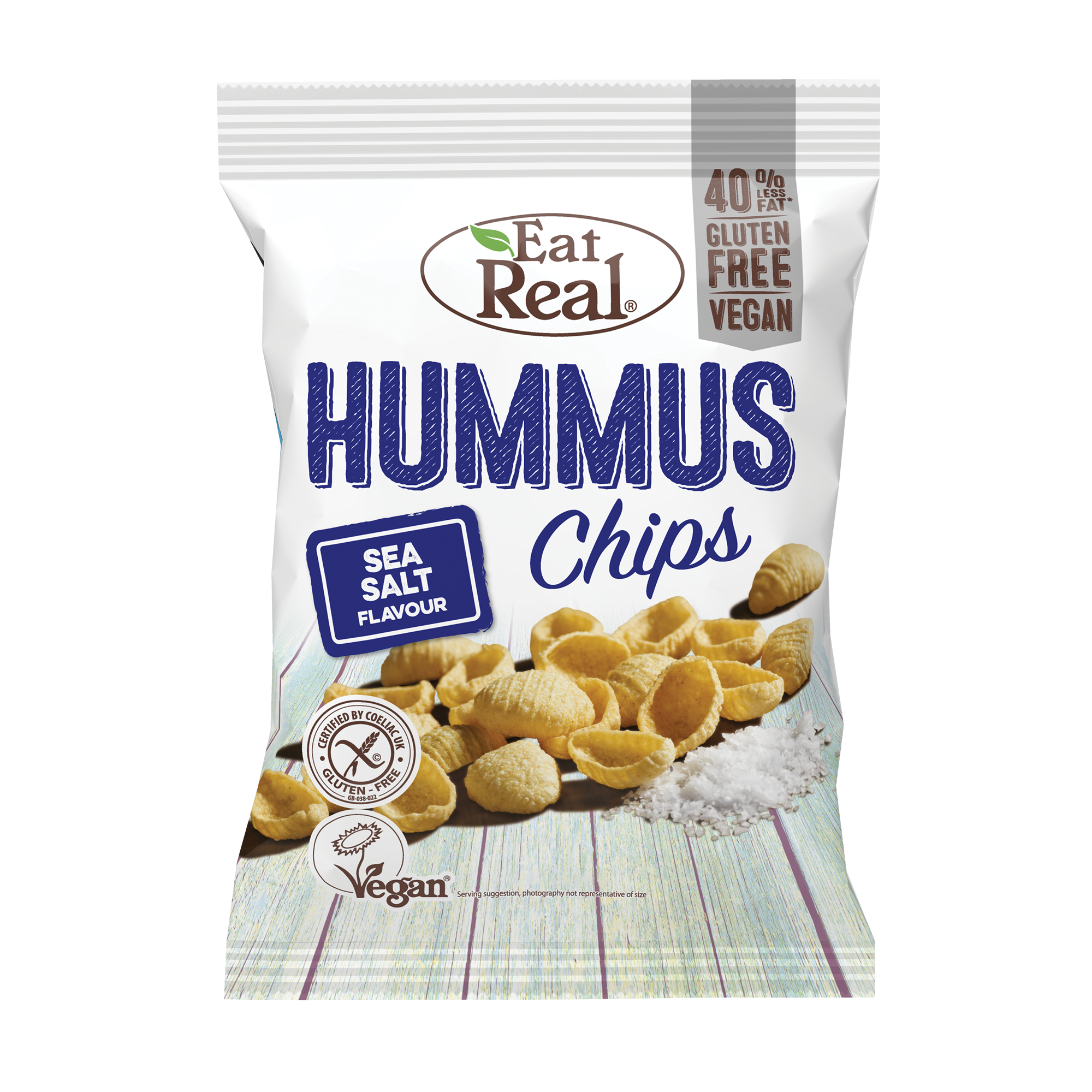 EAT REAL Hummus Sea Salted Chips 45g - Longdan Online Supermarket