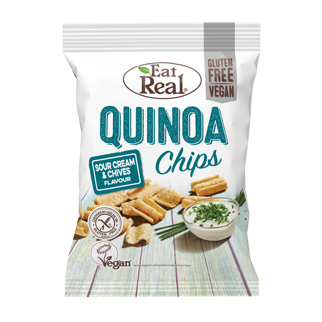 EAT REAL Quinoa Cream & Chive Chips 30g - Longdan Online Supermarket