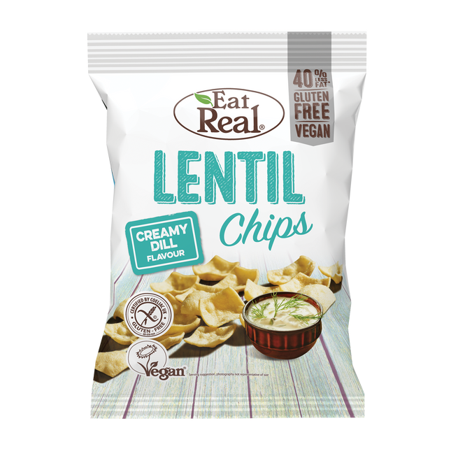 EAT REAL Lentil Creamy Dill Chips 40g - Longdan Online Supermarket