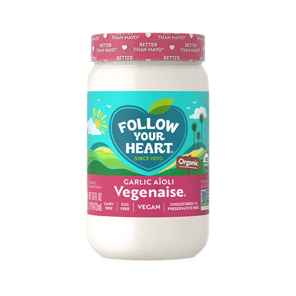 FOLLOW YOUR HEART Organic Garlic Vegenaise 340g - Longdan Official