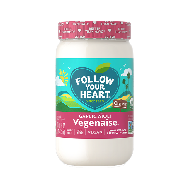 FOLLOW YOUR HEART Organic Garlic Vegenaise 340g - Longdan Official